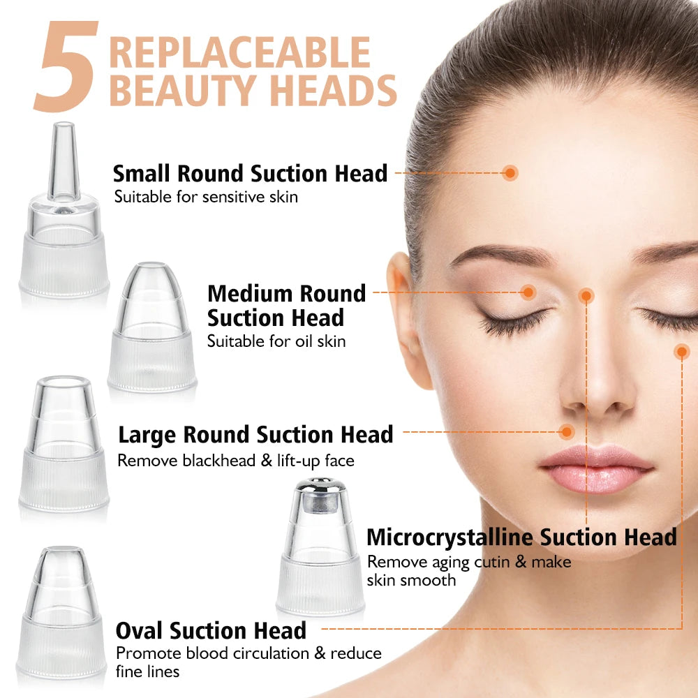 Nettoyage des points noirs Aspirateur électrique Élimination des points noirs Nettoyage en profondeur des pores du visage Machine de nettoyage des pores Outils de soins de la peau