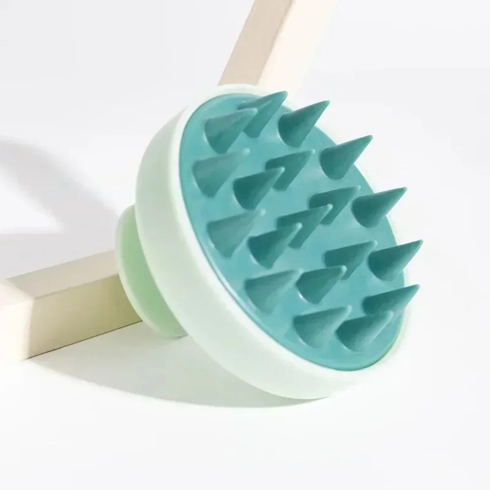 1 pc Silicone shampooing brosse tête scalp massage peigne cheveux peignes douche corps massage brosses salon coiffeur outils