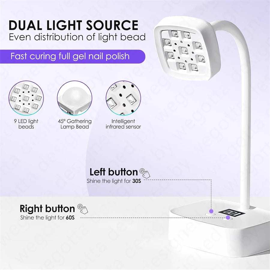Lampe à ongles UV LED rechargeable