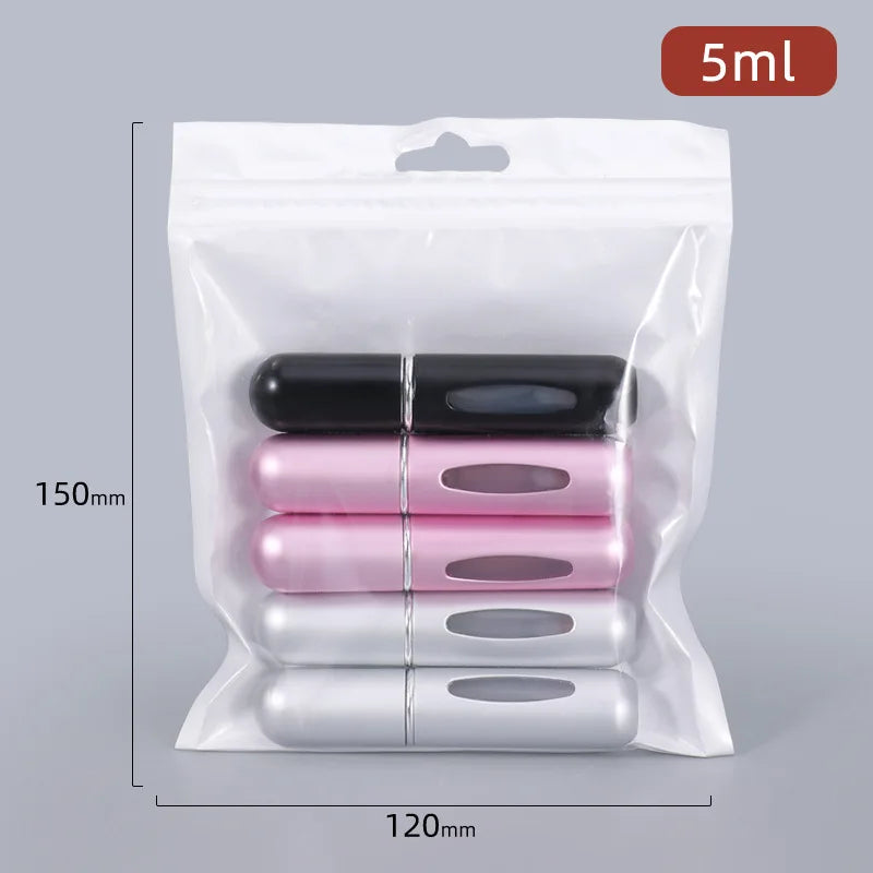 10/8/5 ml de parfum portable atomiseur de parfum conteneur pour les cosmétiques voyage mini bouteille rechargeable vide en aluminium