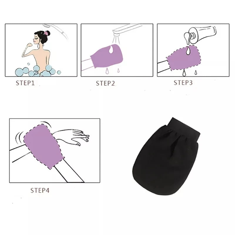 1 gant de gommage double face pour hammam, gant exfoliant magique pour enlever le bronzage, deuxième pièce à prix réduit