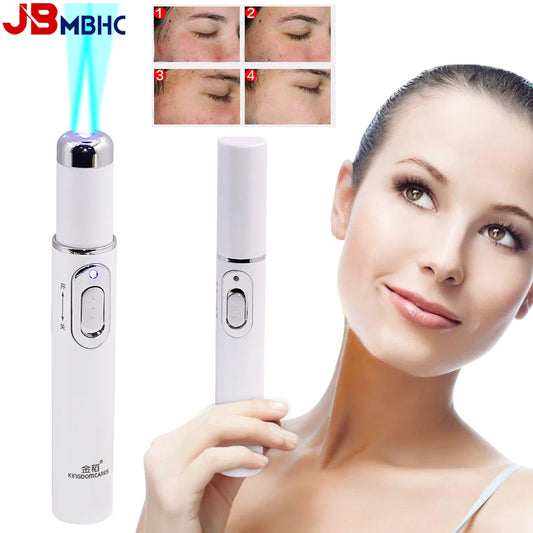 Appareil de beauté à lumière bleue pour le visage, élimination des rides et de l'acné, stylo laser, élimination des taches cutanées, anti-varices, effaceur de veines araignées, traitement médical