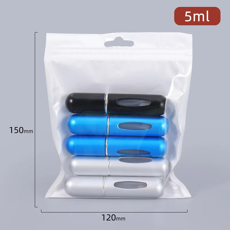 10/8/5 ml de parfum portable atomiseur de parfum conteneur pour les cosmétiques voyage mini bouteille rechargeable vide en aluminium