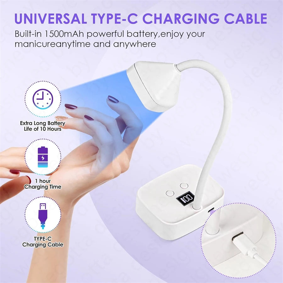 Lampe à ongles UV LED rechargeable