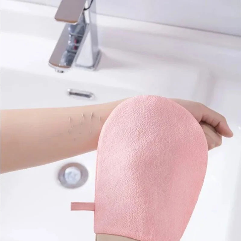 1 gant de gommage double face pour hammam, gant exfoliant magique pour enlever le bronzage, deuxième pièce à prix réduit