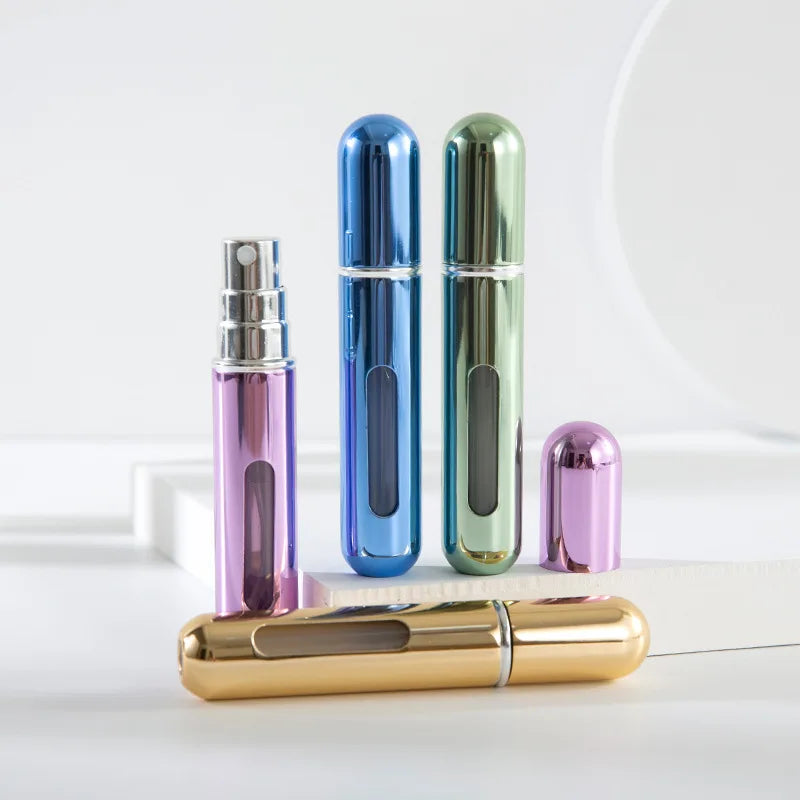 10/8/5 ml de parfum portable atomiseur de parfum conteneur pour les cosmétiques voyage mini bouteille rechargeable vide en aluminium
