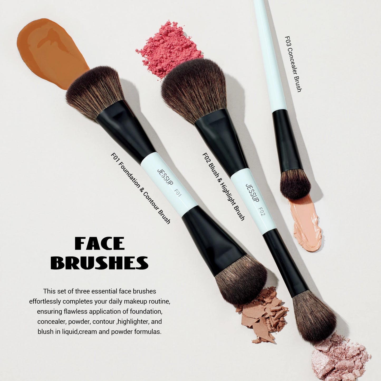 Ensemble de pinceaux de maquillage