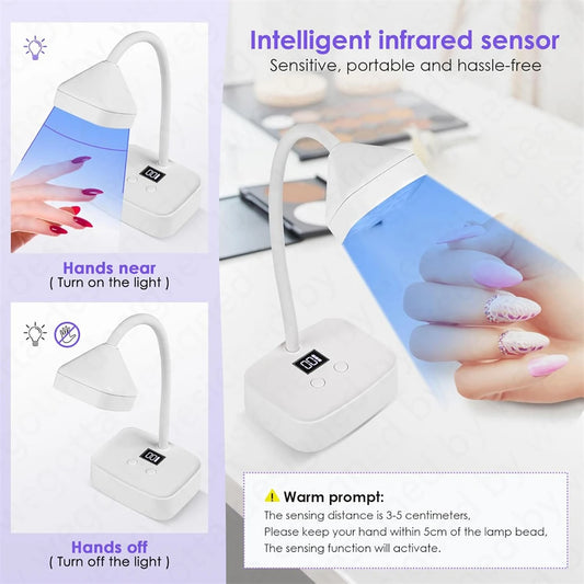 Lampe à ongles UV LED rechargeable