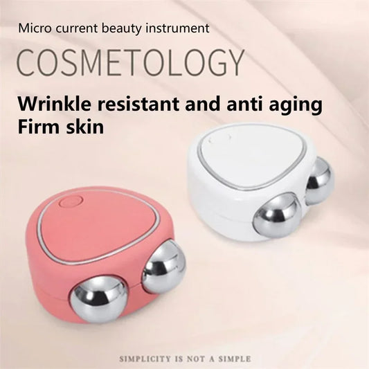 Nouveau masseur électrique du visage Rouleau de levage Microcourant vibration Sonic Lifting de la peau Massage de la peau Massage portable Appareils de beauté