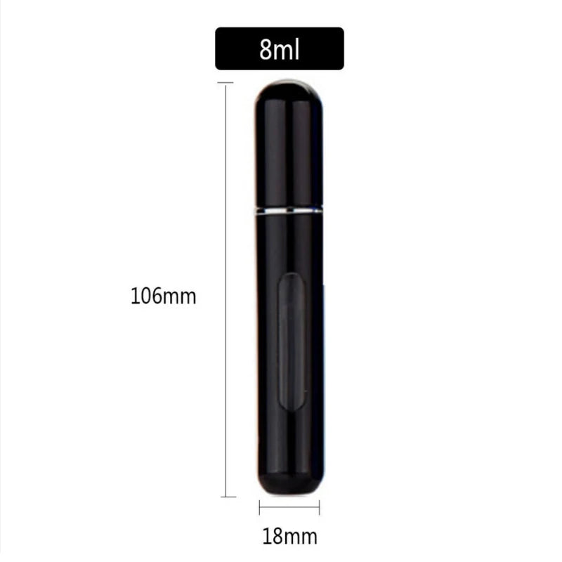10/8/5 ml de parfum portable atomiseur de parfum conteneur pour les cosmétiques voyage mini bouteille rechargeable vide en aluminium