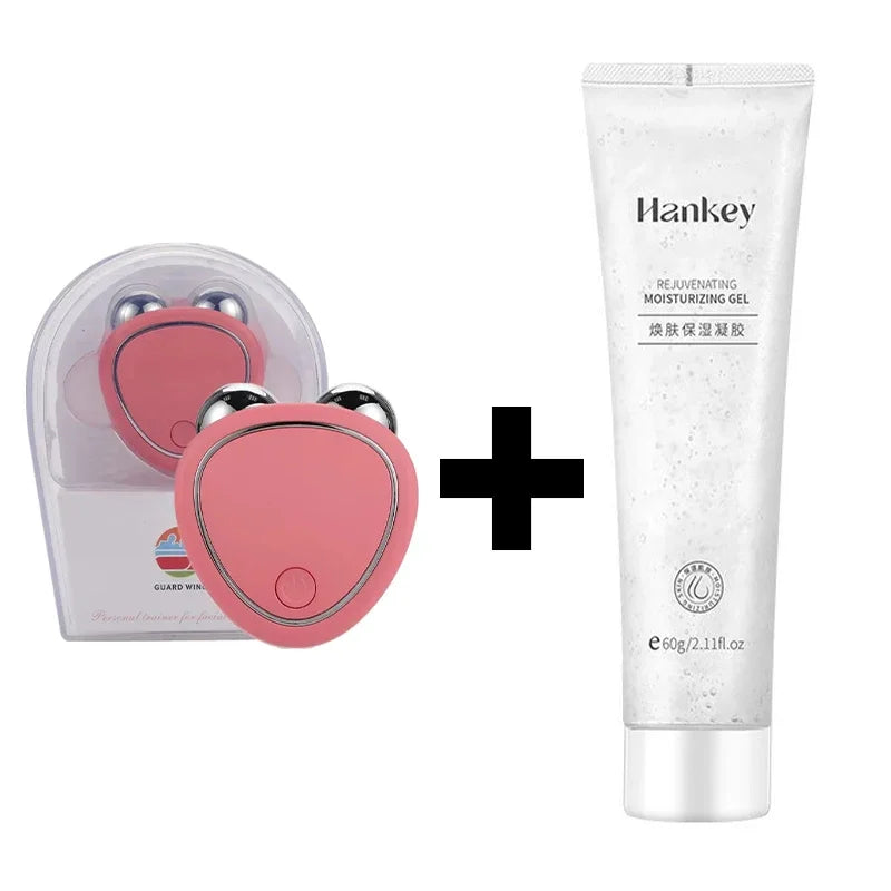 Nouveau masseur électrique du visage Rouleau de levage Microcourant vibration Sonic Lifting de la peau Massage de la peau Massage portable Appareils de beauté