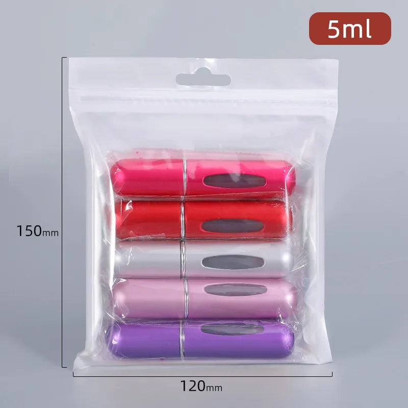 10/8/5 ml de parfum portable atomiseur de parfum conteneur pour les cosmétiques voyage mini bouteille rechargeable vide en aluminium