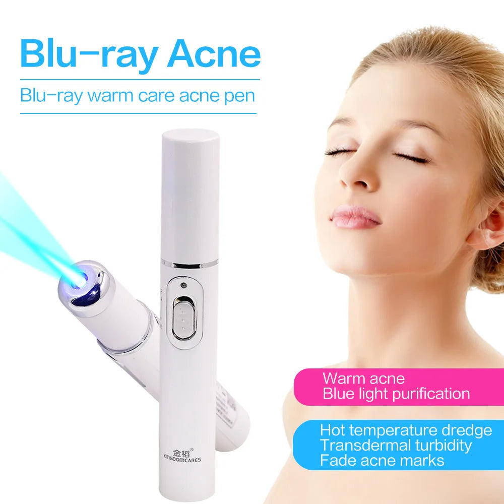 Appareil de beauté à lumière bleue pour le visage, élimination des rides et de l'acné, stylo laser, élimination des taches cutanées, anti-varices, effaceur de veines araignées, traitement médical